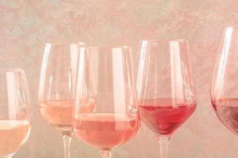Wine tasting, toned image Foto stock