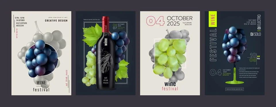 Wine texture. Grape leaf flyer. Winery festival. Retro line template for ba.. イラスト素材
