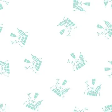 Wine tourism glyph seamless pattern Stock Illustration