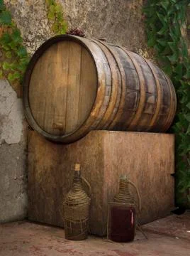 Wine vat Foto stock