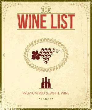 Wine vintage background Stock Illustration