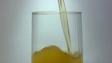 Wine/Beer poured into glass. Stock Footage 33653823