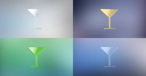 Wineglass 3d Icon Stock Footage 67948452