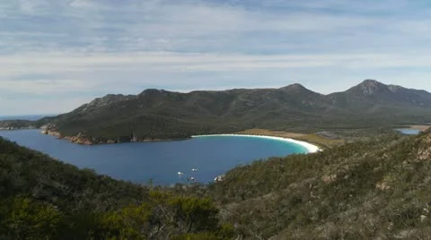 Wineglass bay Stock Footage 12366600