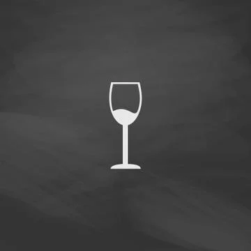 Wineglass computer symbol Stock Illustration