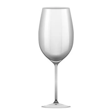 Wineglass object on white background Stock Illustration