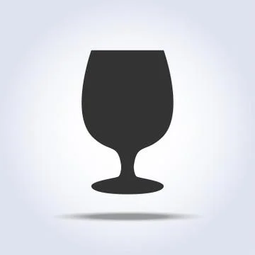 Wineglass object on white background Stock Illustration