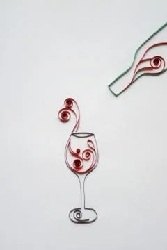 Wineglass. Stock Photos