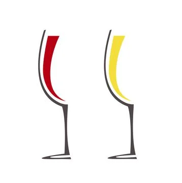 Wineglass with wine vector Stock Illustration