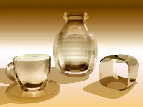 Wineglasses Stock Illustration