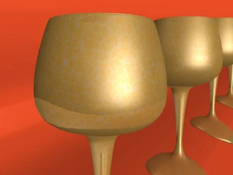 Wineglasses Stock Illustration