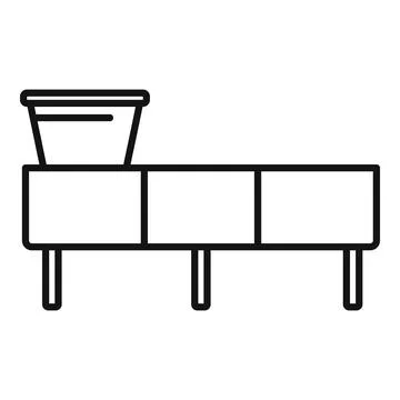 Winemaker line icon, outline style Stock Illustration