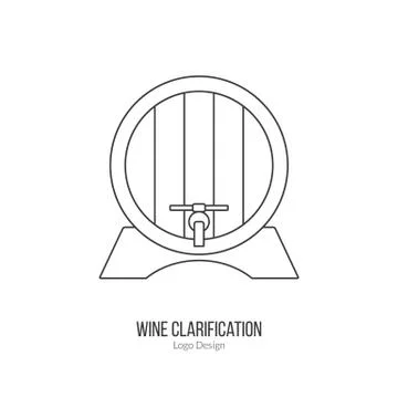 Winemaking, wine tasting logotype design concept Stock Illustration