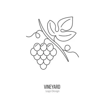 Winemaking, wine tasting logotype design concept Stock Illustration