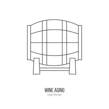 Winemaking, wine tasting logotype design concept Stock Illustration