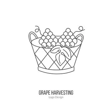 Winemaking, wine tasting logotype design concept Stock Illustration