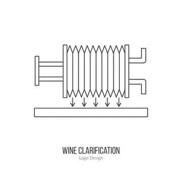 Winemaking, wine tasting logotype design concept Stock Illustration