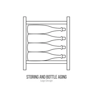 Winemaking, wine tasting logotype design concept Stock Illustration