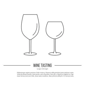 Winemaking, wine tasting logotype design concept Stock Illustration