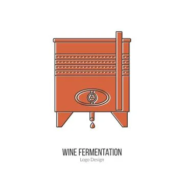 Winemaking, wine tasting logotype design concept Stock Illustration