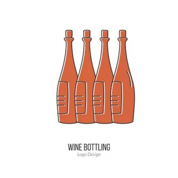 Winemaking, wine tasting logotype design concept Stock Illustration