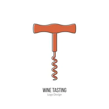 Winemaking, wine tasting logotype design concept Stock Illustration