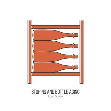 Winemaking, wine tasting logotype design concept Stock Illustration
