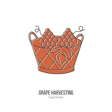 Winemaking, wine tasting logotype design concept Stock Illustration