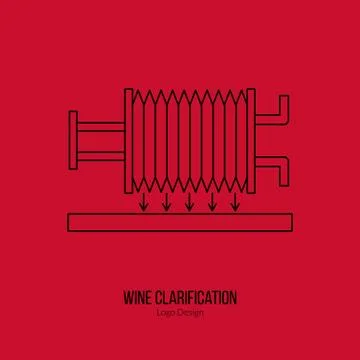 Winemaking, wine tasting logotype design concept Stock Illustration