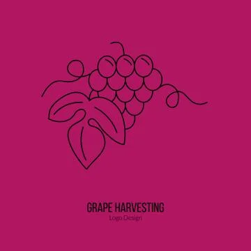 Winemaking, wine tasting logotype design concept Stock Illustration