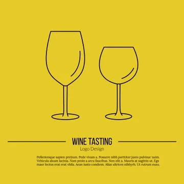 Winemaking, wine tasting logotype design concept Stock Illustration
