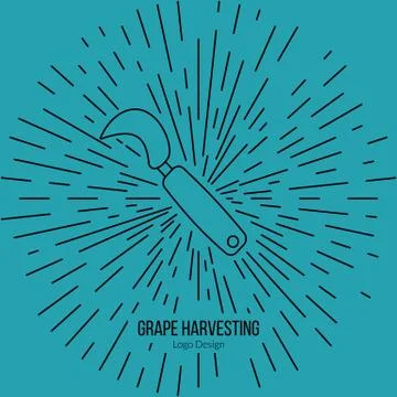 Winemaking, wine tasting logotype design concept Stock Illustration