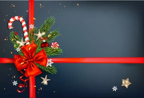 Winer dark decoration Stock Illustration