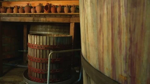 Winery. Internal view Stock Footage 72835273