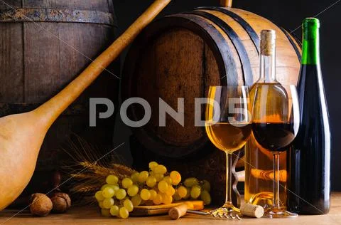 Winery still life Stock Photos