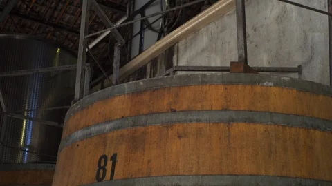 Winery- Storage aging Stock Footage 86297561