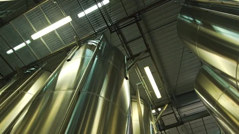 Winery-Storage Tank Stock Footage 86296150