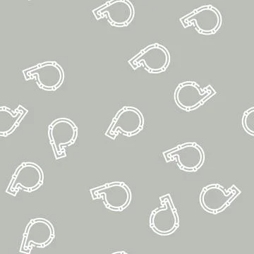 Wineskin spain line vector seamless pattern Stock Illustration