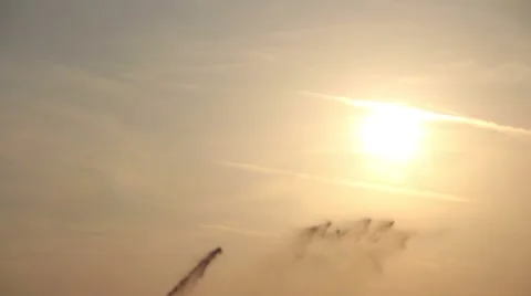 Wineyards irrigation stream in the sky Stock-Footage 47211436