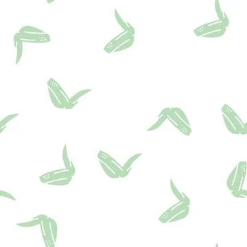 Wing 2 joint chicken glyph seamless pattern Stock Illustration