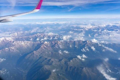 Wing Above the Clouds Foto stock