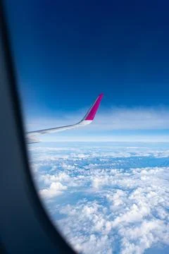 Wing Above the Clouds Foto stock