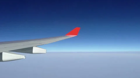 Wing aircraft Stock Footage 48984068