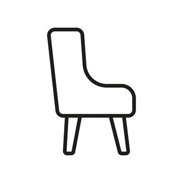 Wing arm chair icon vector design templates simple and modern Stock Illustration