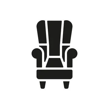 Wing arm chair icon vector design templates simple and modern Stock Illustration