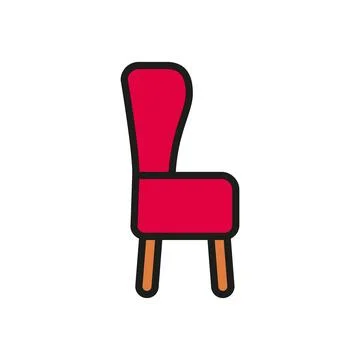 Wing arm chair icon vector design templates simple and modern Stock Illustration