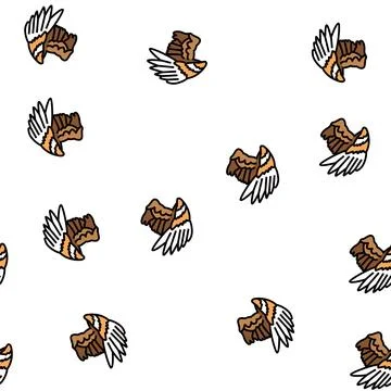Wing bird vector seamless pattern イラスト素材