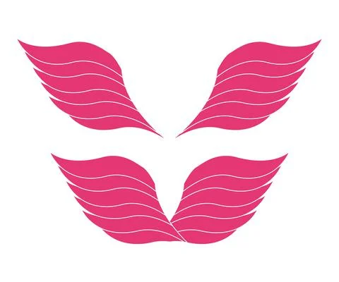 Wing character illustration Stock Illustration