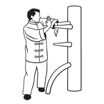 Wing chun Stock Illustration
