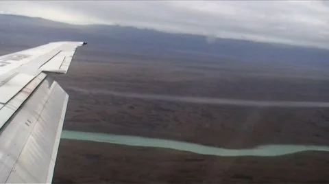 Wing, clouds, river &amp; Sky HD Video stock 40713067